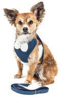 Luxe Pom Draper 2-in-1 Adjustable Fashion Dog Harness and Leash