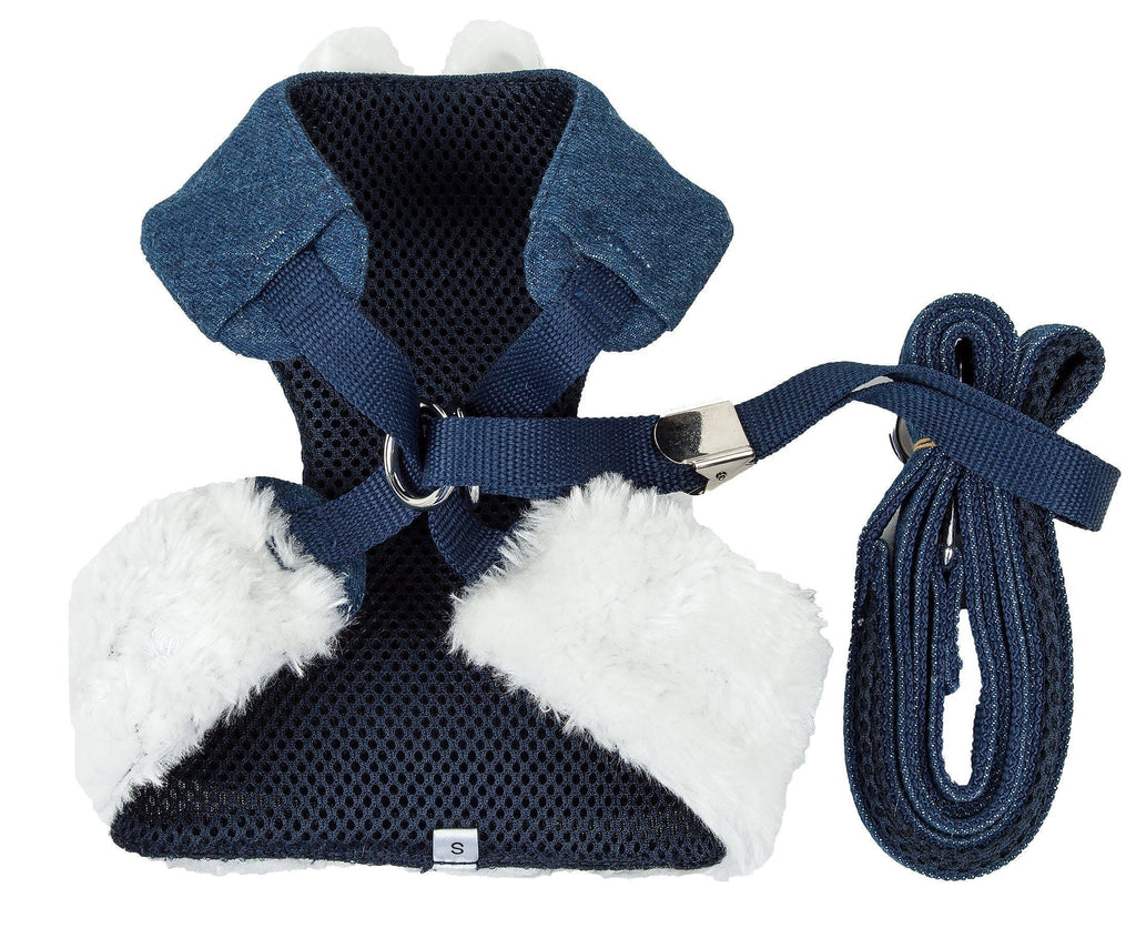 Luxe Pom Draper 2-in-1 Adjustable Fashion Dog Harness and Leash