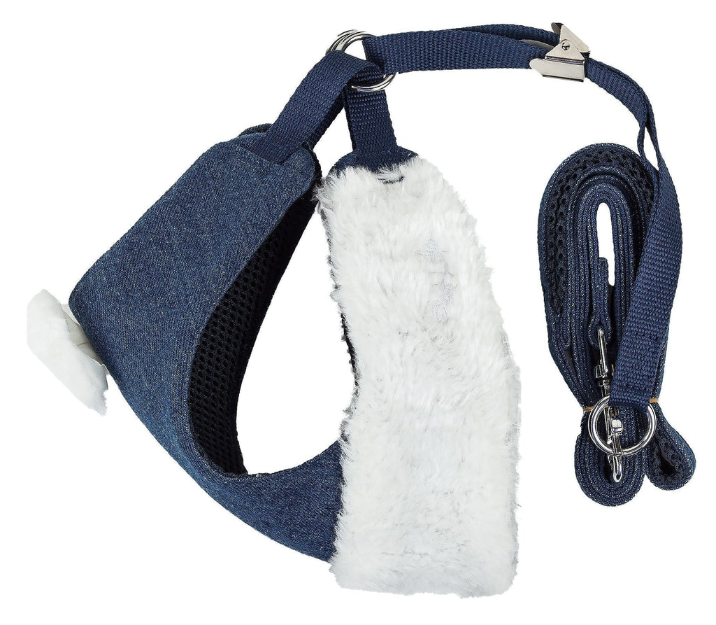 Luxe Pom Draper 2-in-1 Adjustable Fashion Dog Harness and Leash