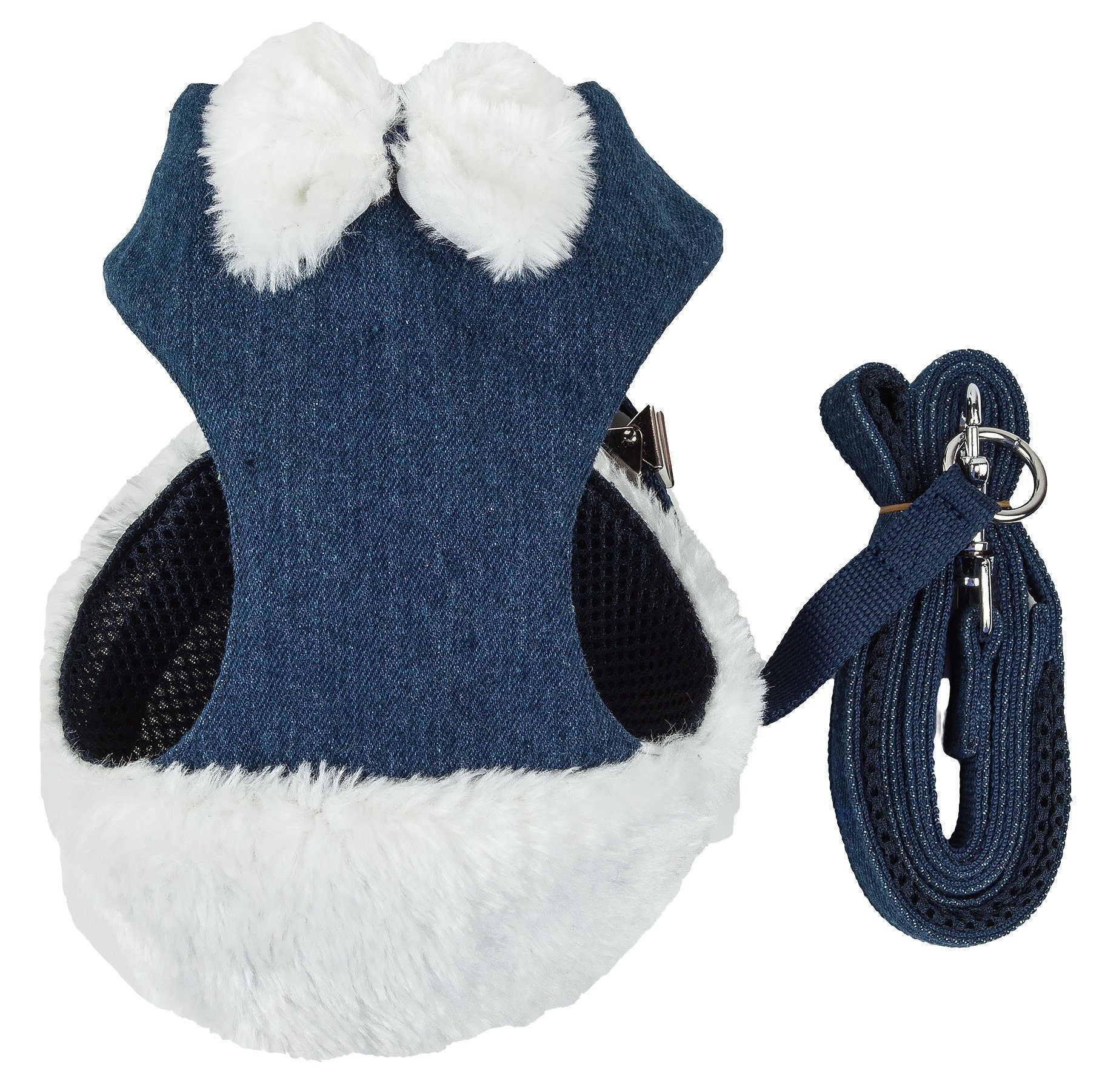 Luxe Pom Draper 2-in-1 Adjustable Fashion Dog Harness and Leash