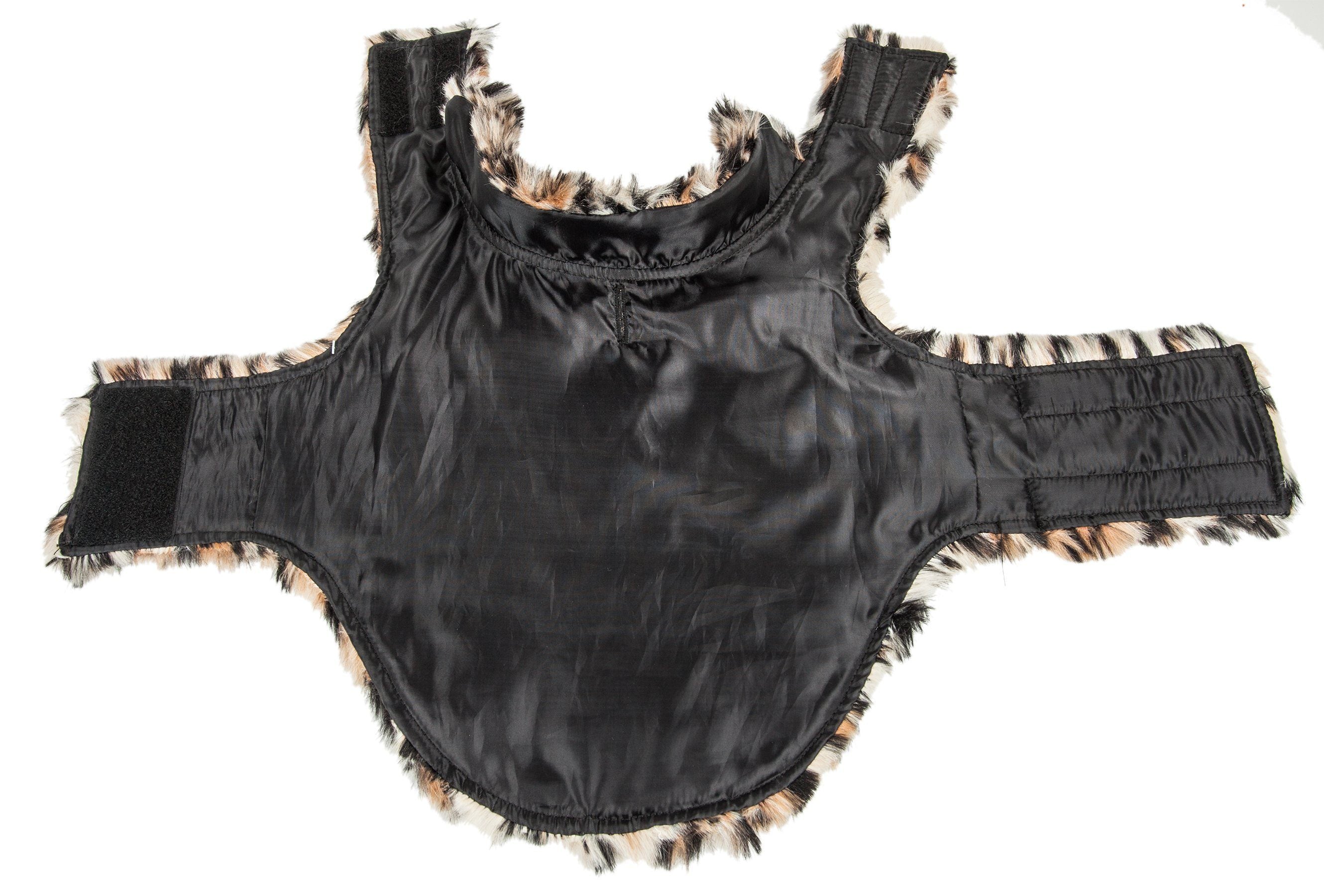 Luxe Poocheetah Cheetah-Spotted Mink Fur Dog Coat