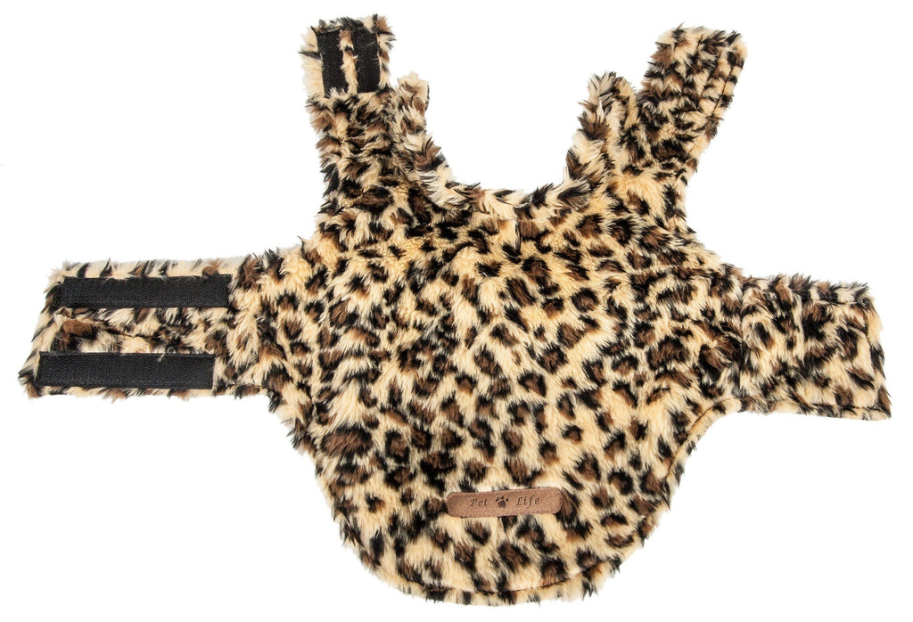 Luxe Poocheetah Cheetah-Spotted Mink Fur Dog Coat