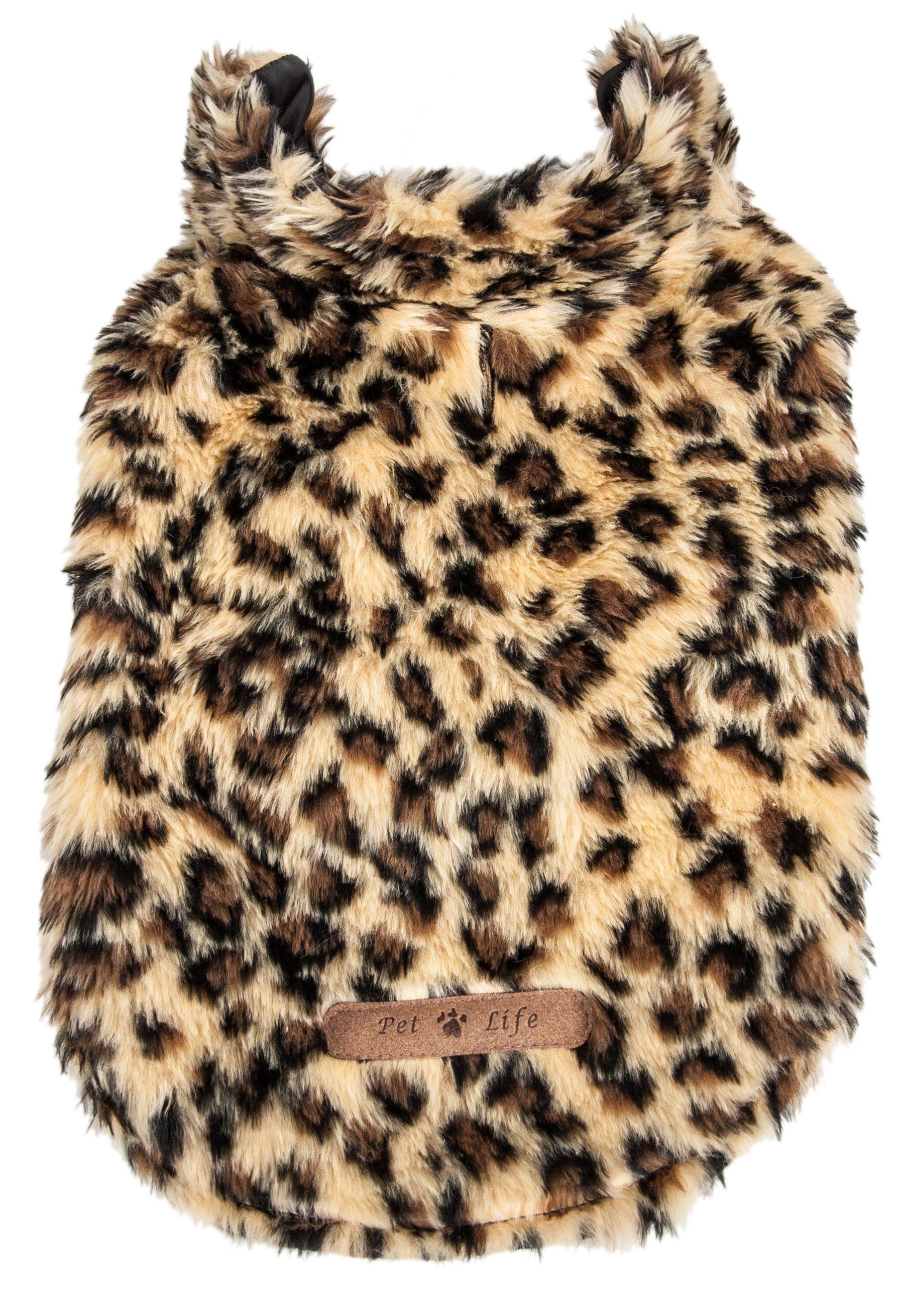 Luxe Poocheetah Cheetah-Spotted Mink Fur Dog Coat