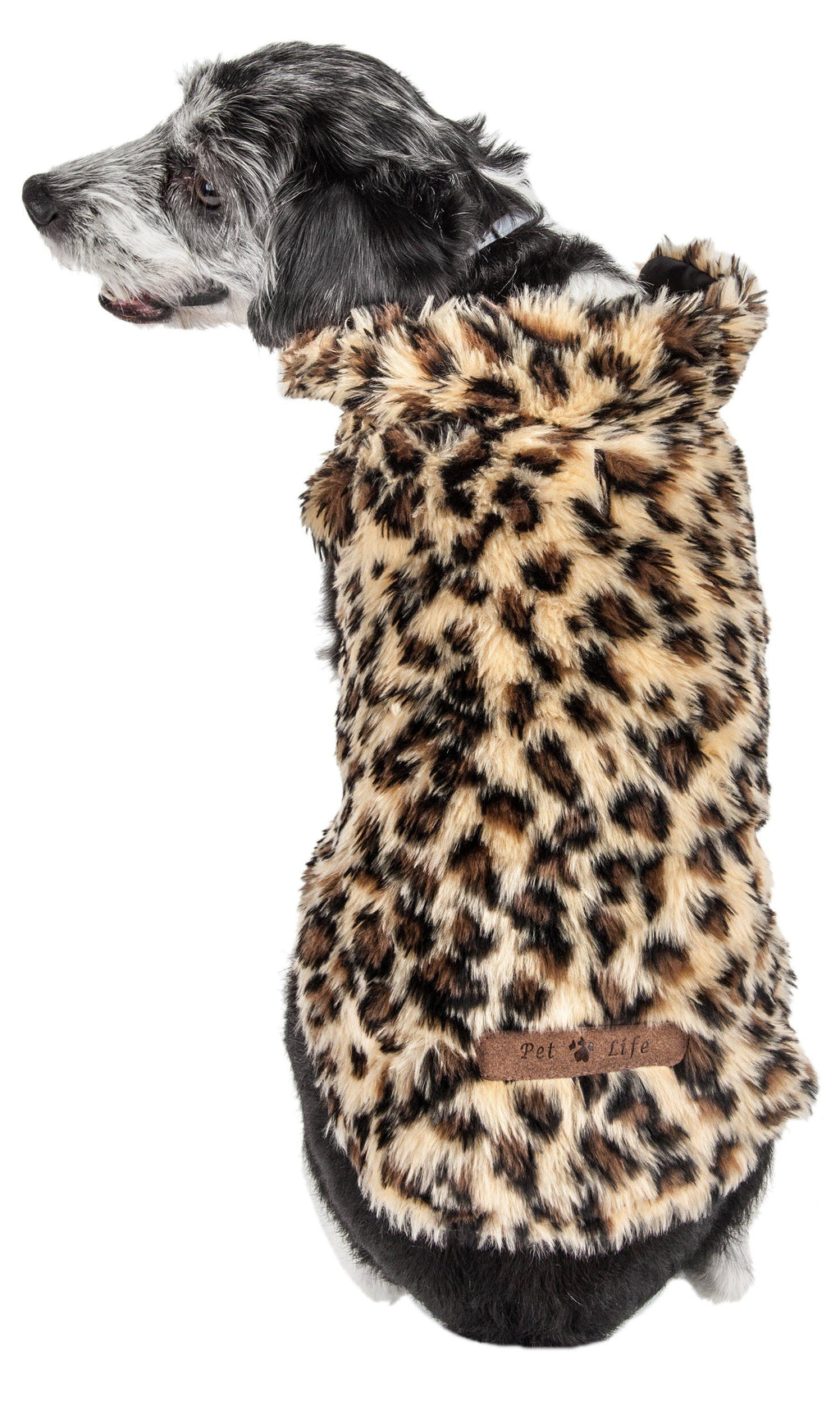 Luxe Poocheetah Cheetah-Spotted Mink Fur Dog Coat