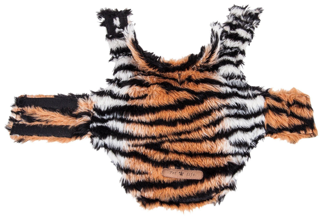 Luxe Tigerbone Tiger-Patterned Mink Fur Dog Jacket