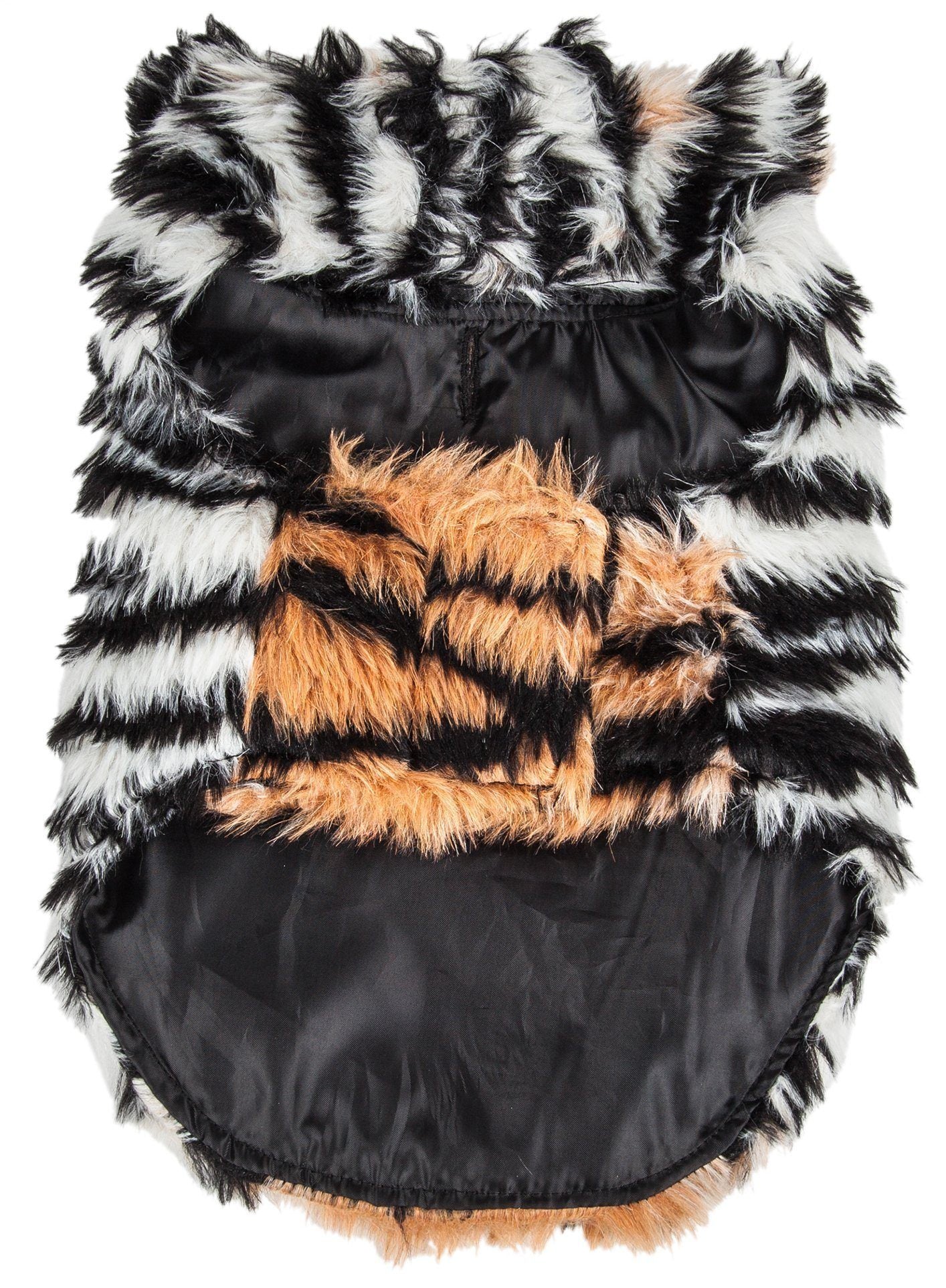 Luxe Tigerbone Tiger-Patterned Mink Fur Dog Jacket