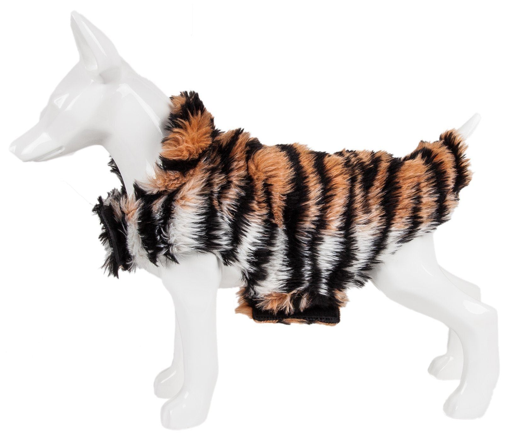 Luxe Tigerbone Tiger-Patterned Mink Fur Dog Jacket