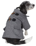 Military Static Riveted Fashion Collared Wool Dog Jacket Coat