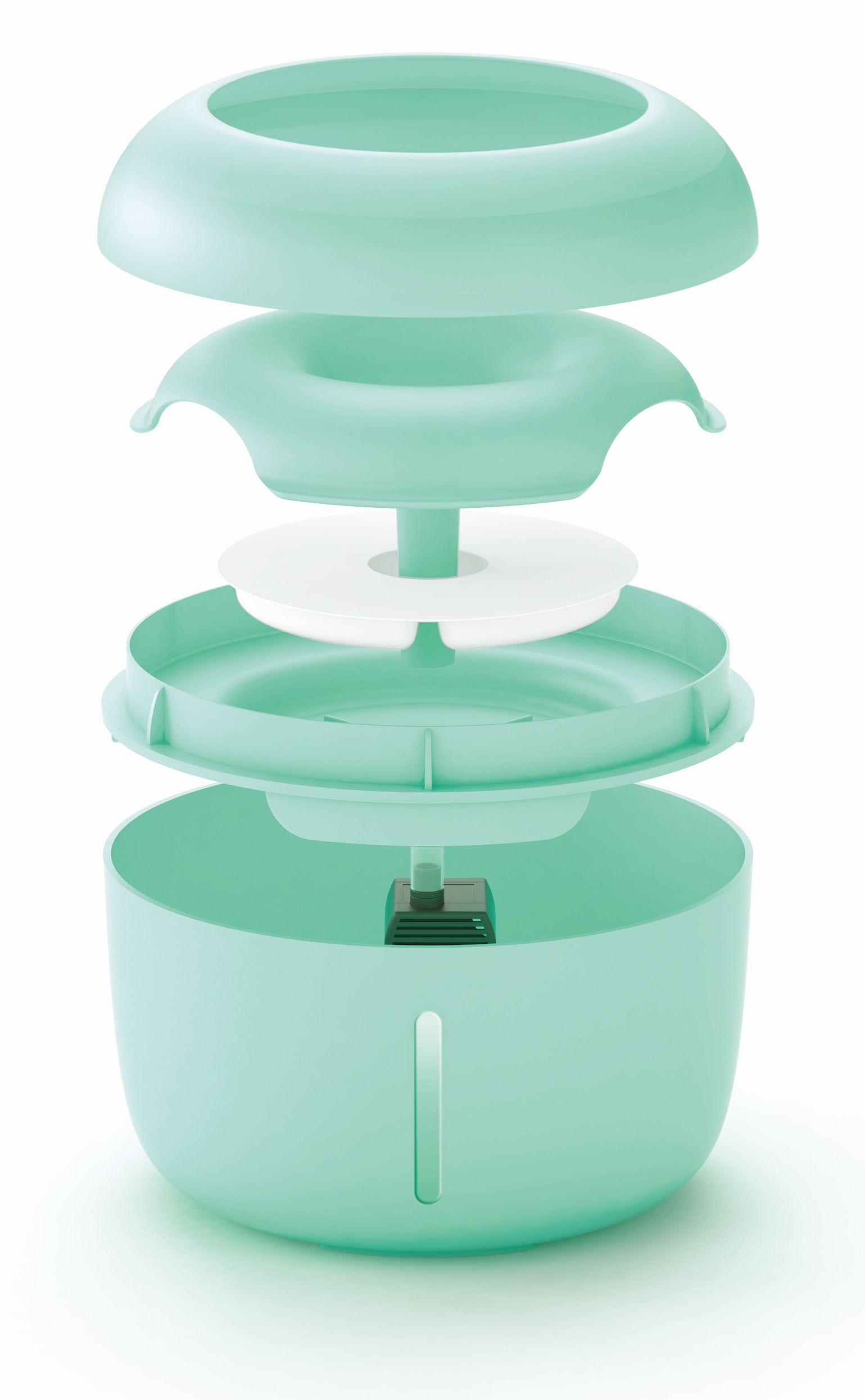 Moda-Pure Ultra-Quiet Filtered Dog and Cat Fountain Waterer