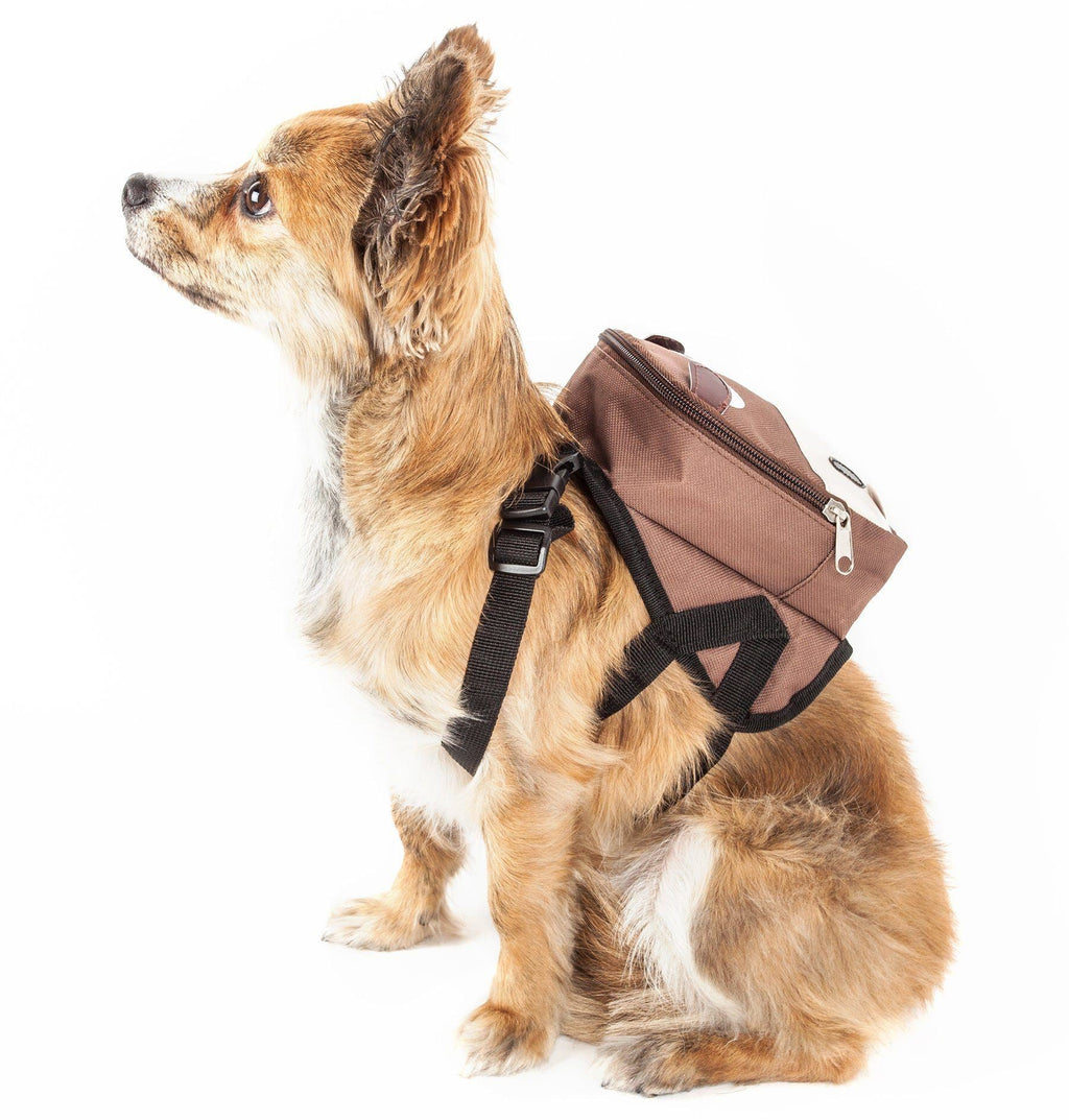 Mooltese Large-Pocketed Animated Dog Harness Backpack
