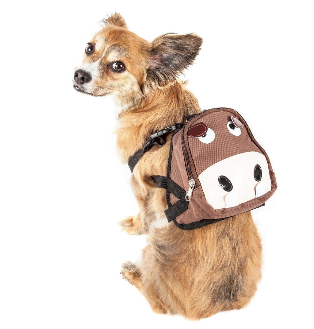 Mooltese Large-Pocketed Animated Dog Harness Backpack