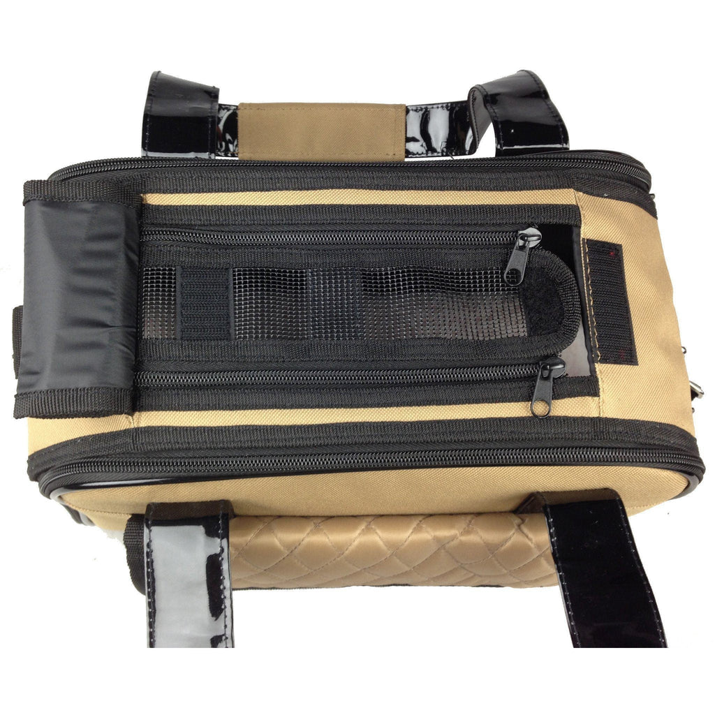 Mystique Airline Approved Fashion Designer Travel Pet Dog Carrier with Pouch