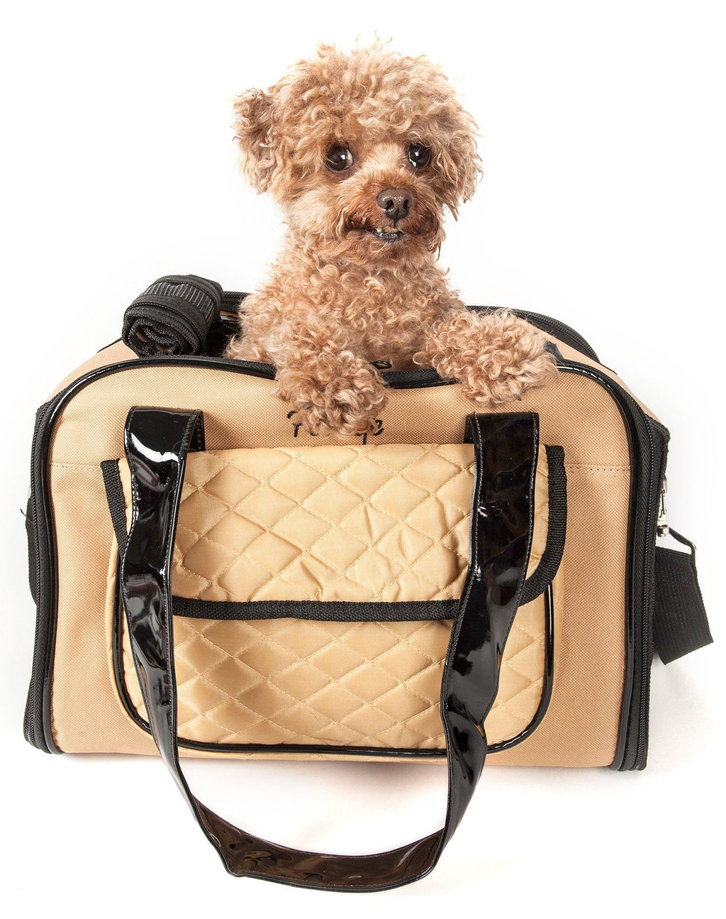 Mystique Airline Approved Fashion Designer Travel Pet Dog Carrier with Pouch