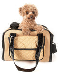 Mystique Airline Approved Fashion Designer Travel Pet Dog Carrier with Pouch