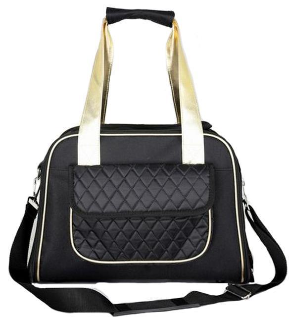 Mystique Airline Approved Fashion Designer Travel Pet Dog Carrier with Pouch