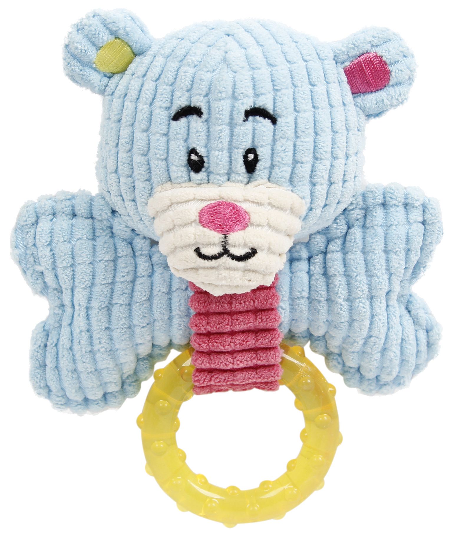 Paci-Plush Plush Squeaking and Rubber Teething Newborn Puppy Dog Toy