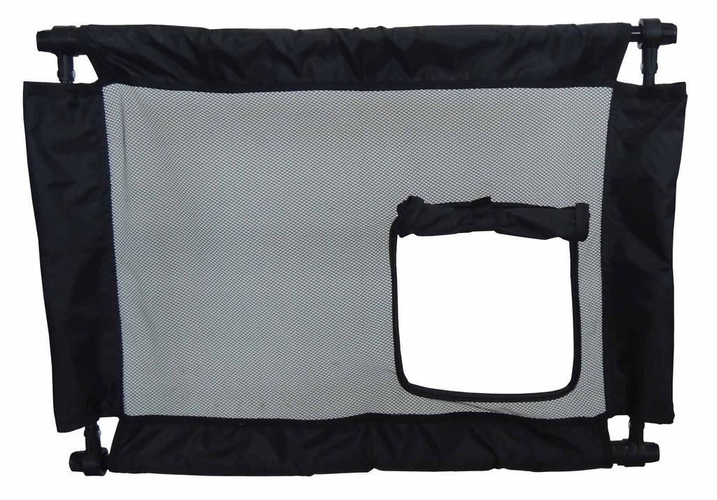 Porta Gate Anti-Drilling Nylon Mesh Collapsible Folding Travel Pet Dog Gate
