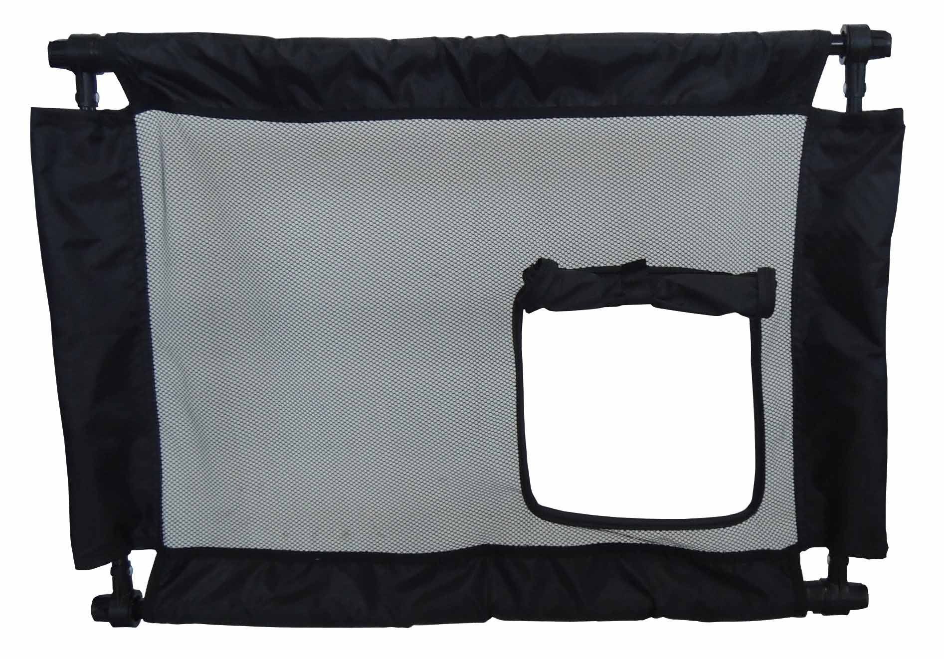 Porta Gate Anti-Drilling Nylon Mesh Collapsible Folding Travel Pet Dog Gate