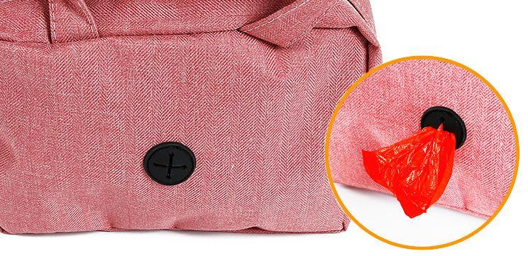 Posh Walk Purse Dog Leash, Accessory Holder and Waste Bag Dispenser