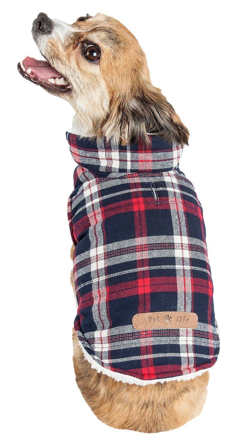 Puddler Classical Insulated Plaid Dog Coat