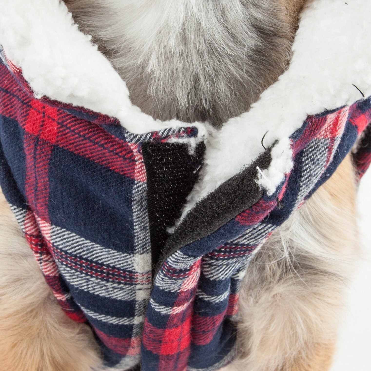 Puddler Classical Insulated Plaid Dog Coat