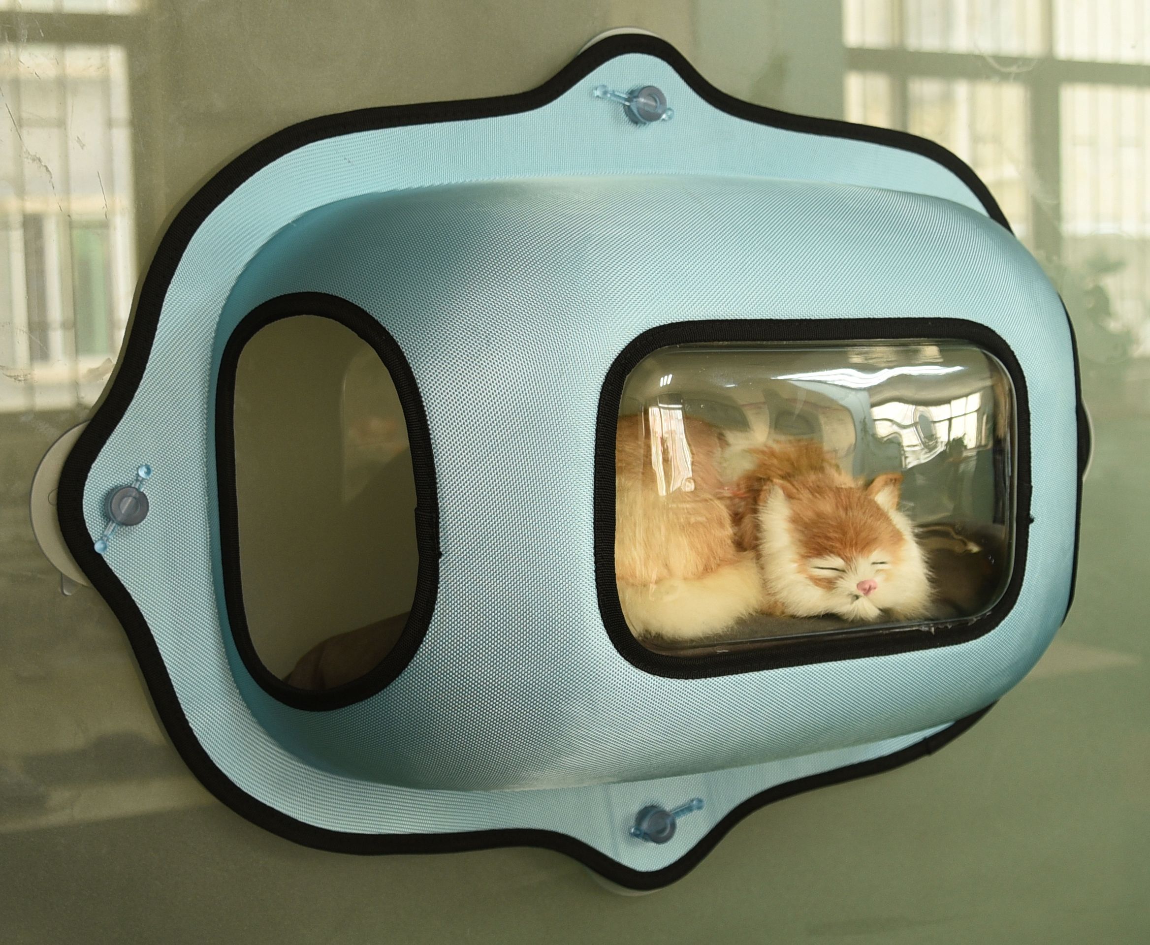 Purr-View Suction Cup Kitty Cat Lounger Bed – Multiple Colors