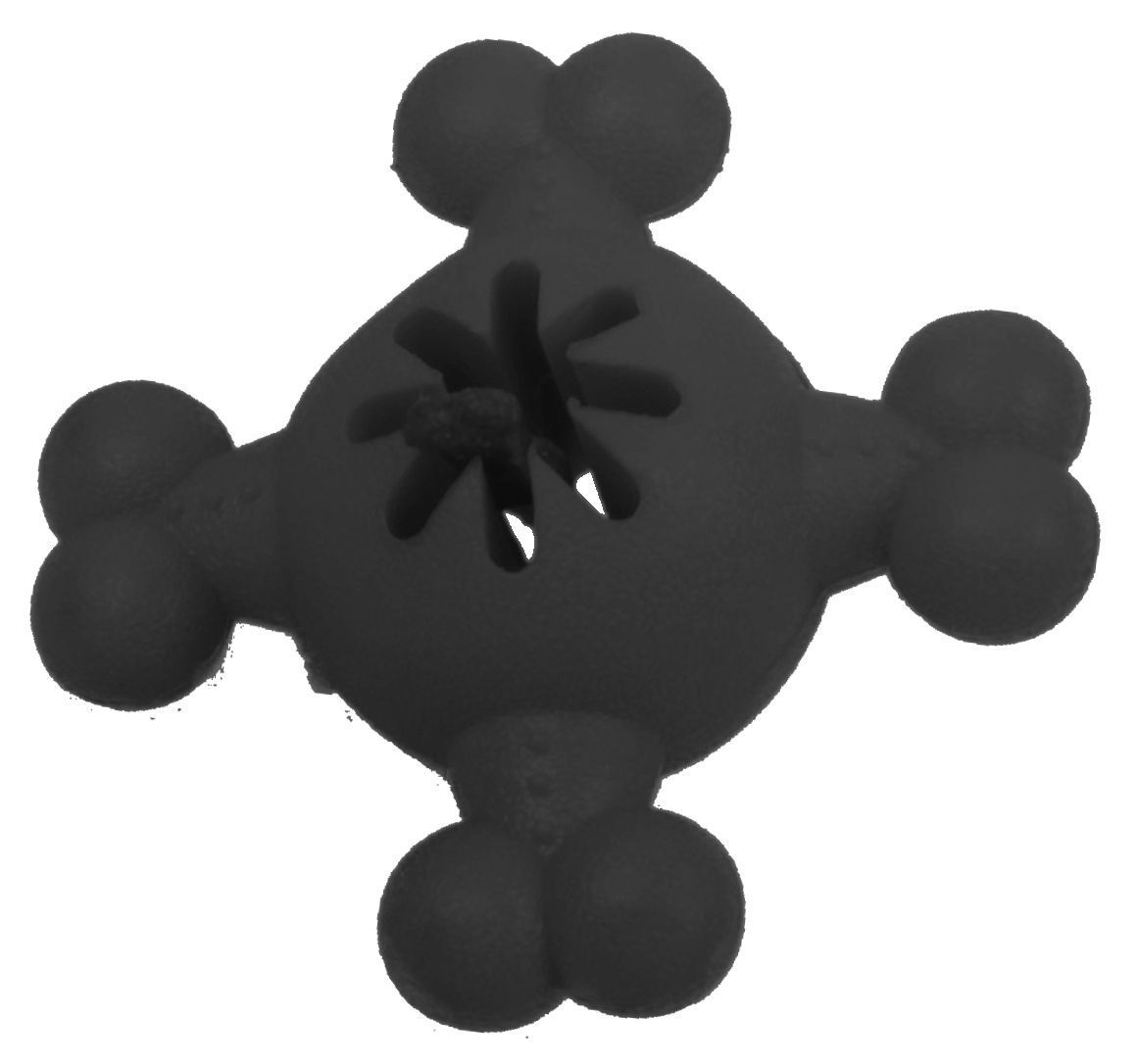 Quadra-Bone TPR Treat Dispensing Durable Dog Toy