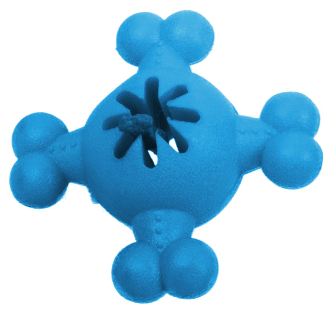 Quadra-Bone TPR Treat Dispensing Durable Dog Toy