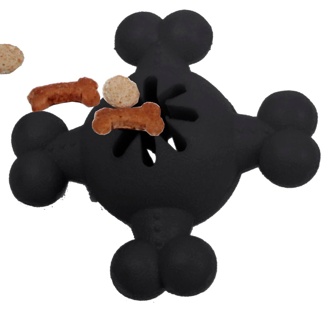 Quadra-Bone TPR Treat Dispensing Durable Dog Toy