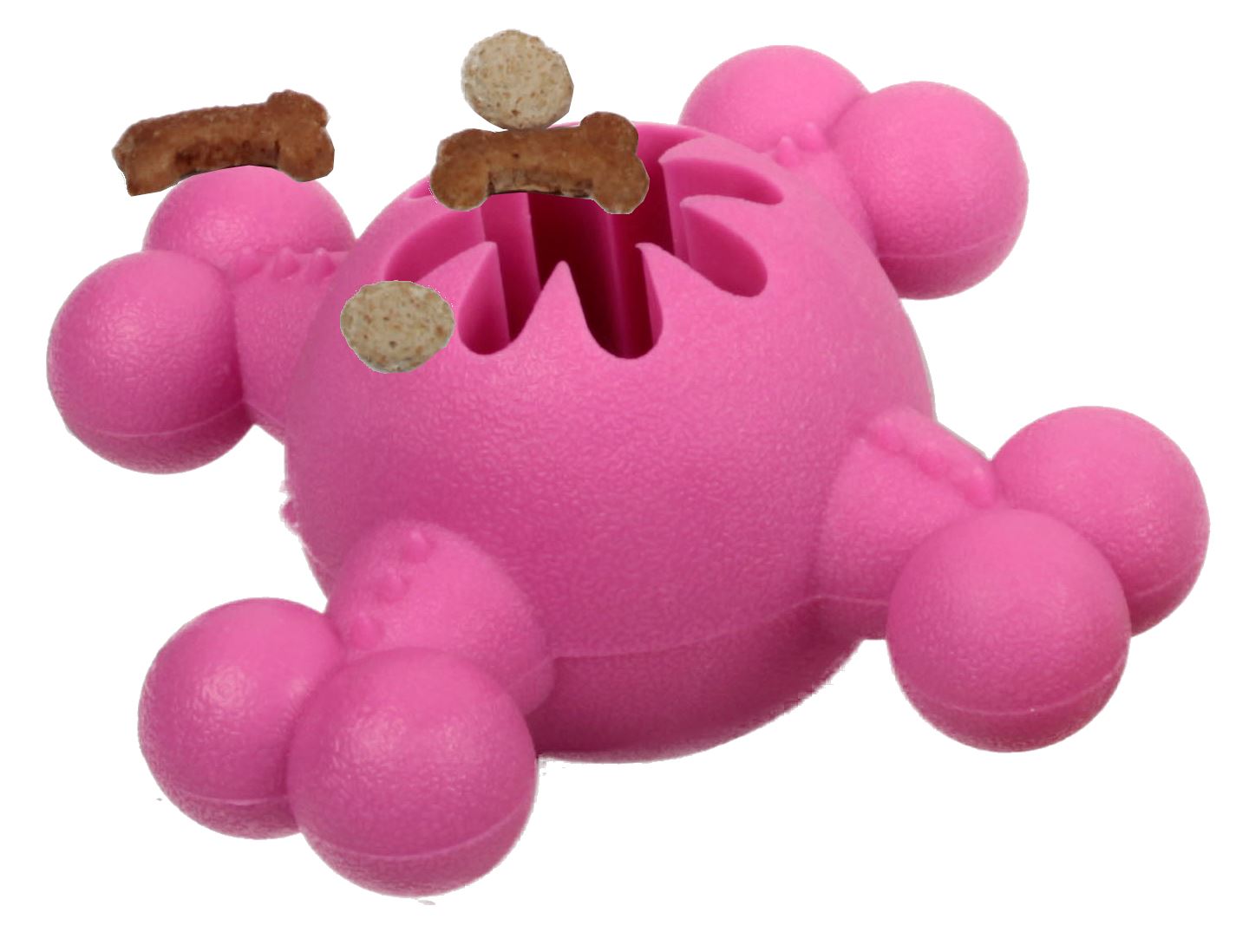 Quadra-Bone TPR Treat Dispensing Durable Dog Toy