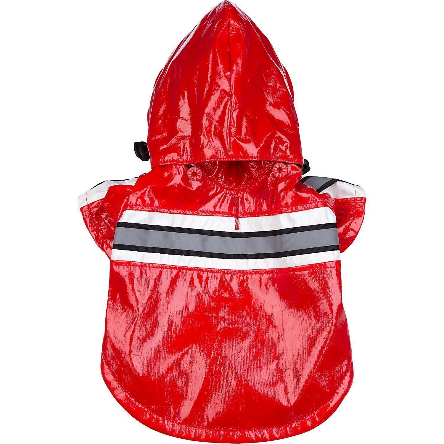 Reflecta-Glow Reflective Waterproof Adjustable Dog Raincoat with Removable Hood