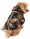 Reflecta-Sport Multi-Adjustable Reflective Weatherproof Dog Raincoat – Camo