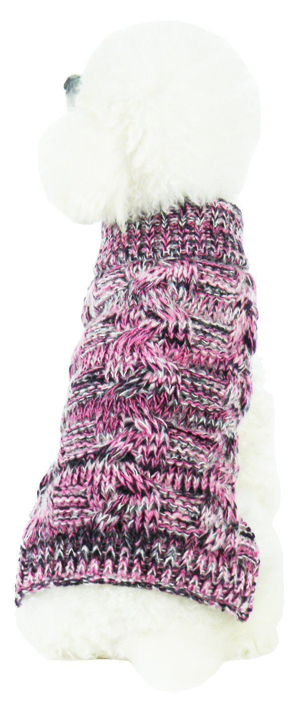 Royal Bark Heavy Cable Knitted Designer Fashion Dog Sweater