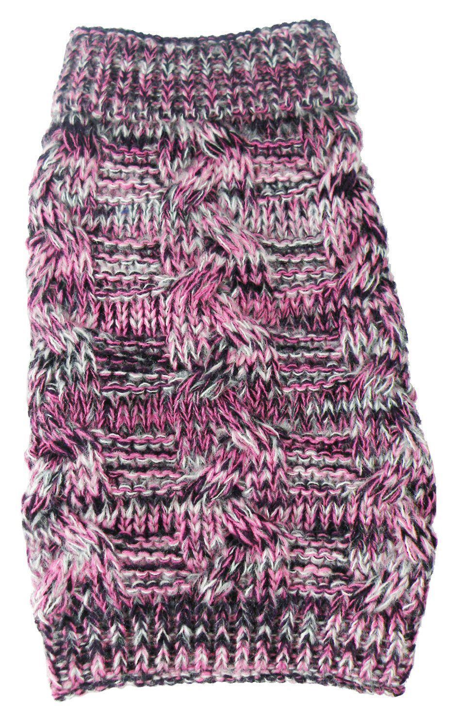 Royal Bark Heavy Cable Knitted Designer Fashion Dog Sweater