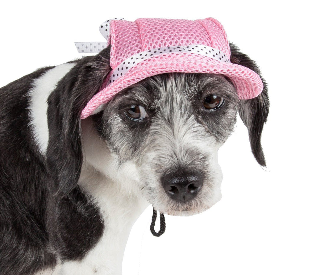 Sea Spot Sun UV Protectant Adjustable Mesh Brimmed Dog Hat Cap – Multiple Colors