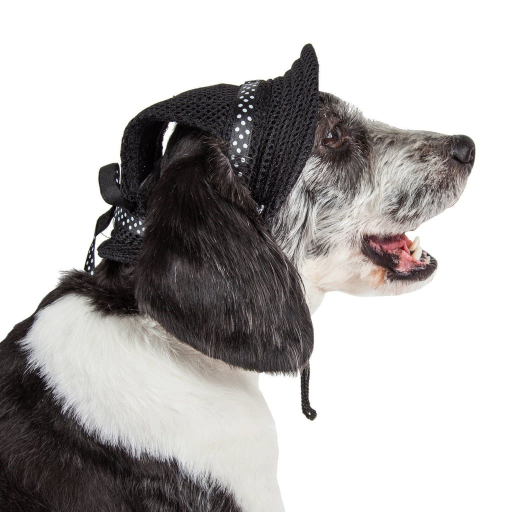 Sea Spot Sun UV Protectant Adjustable Mesh Brimmed Dog Hat Cap – Multiple Colors