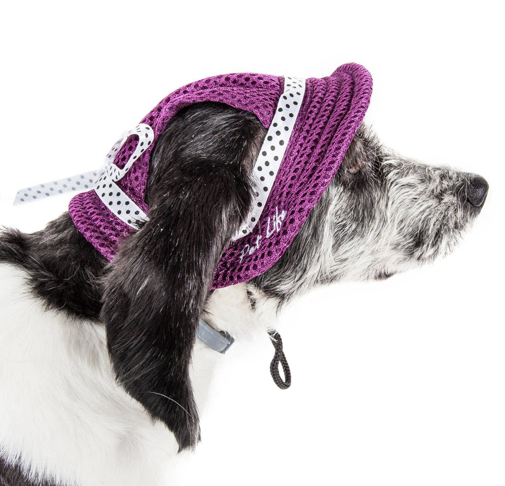 Sea Spot Sun UV Protectant Adjustable Mesh Brimmed Dog Hat Cap – Multiple Colors