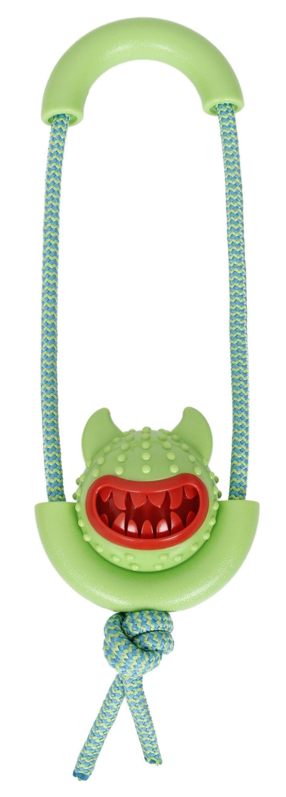 Sling-Away Tug and Squeak Natural Jute and Rubber Dog Toy