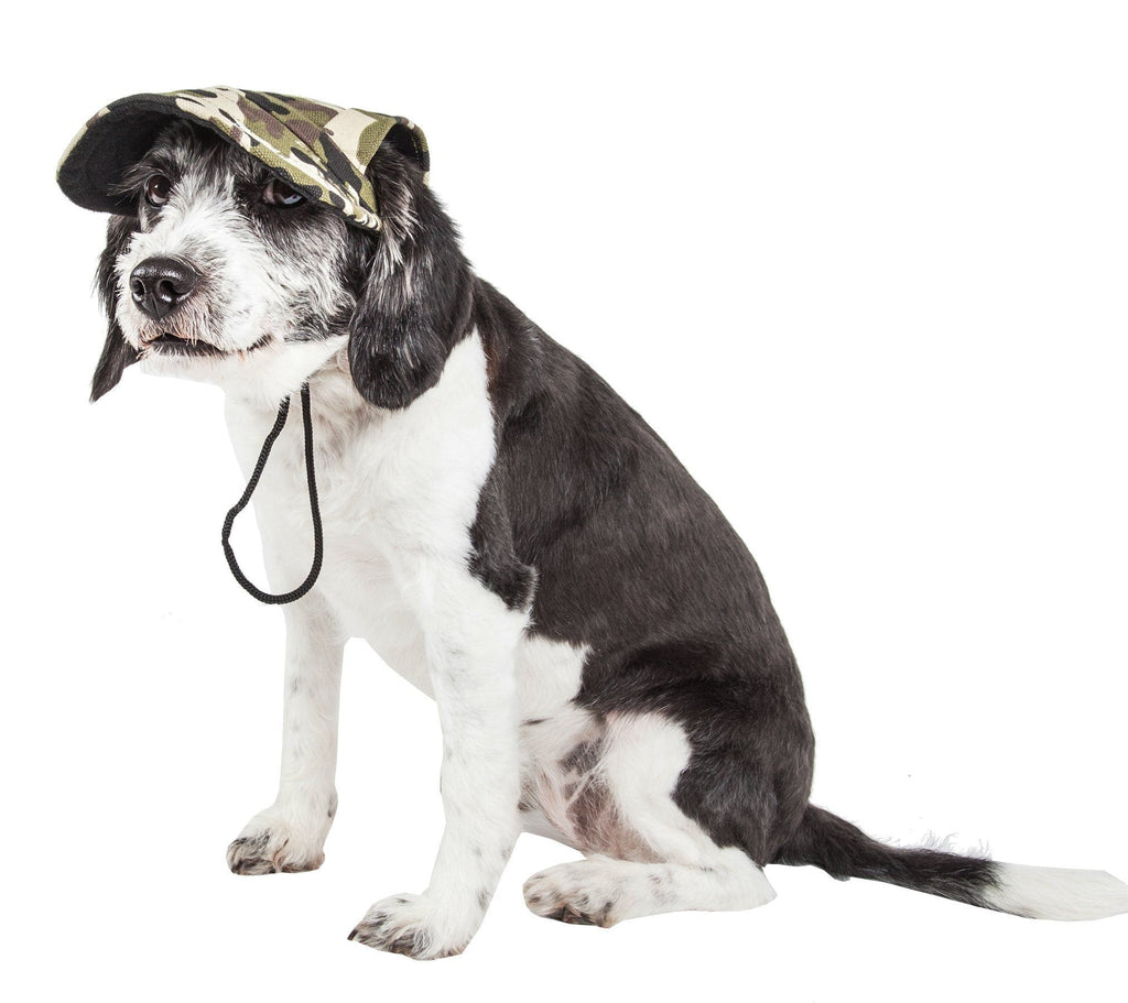 Torrential Downfour Camouflage UV Protectant Adjustable Dog Hat Cap