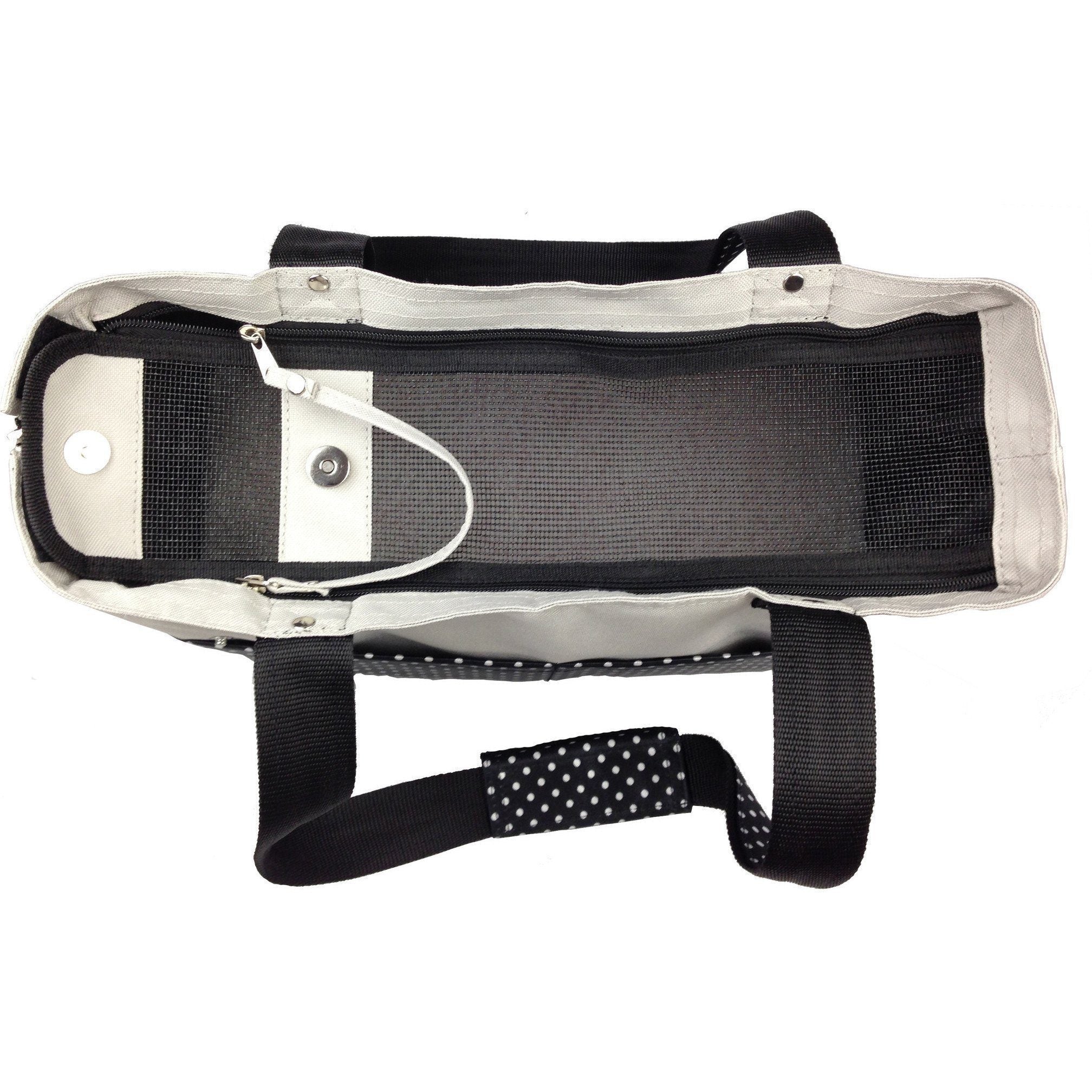 Tote N Boater Trendy Spotted Designer Fashion Travel Pet Dog Carrier