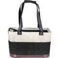 Tote N Boater Trendy Spotted Designer Fashion Travel Pet Dog Carrier