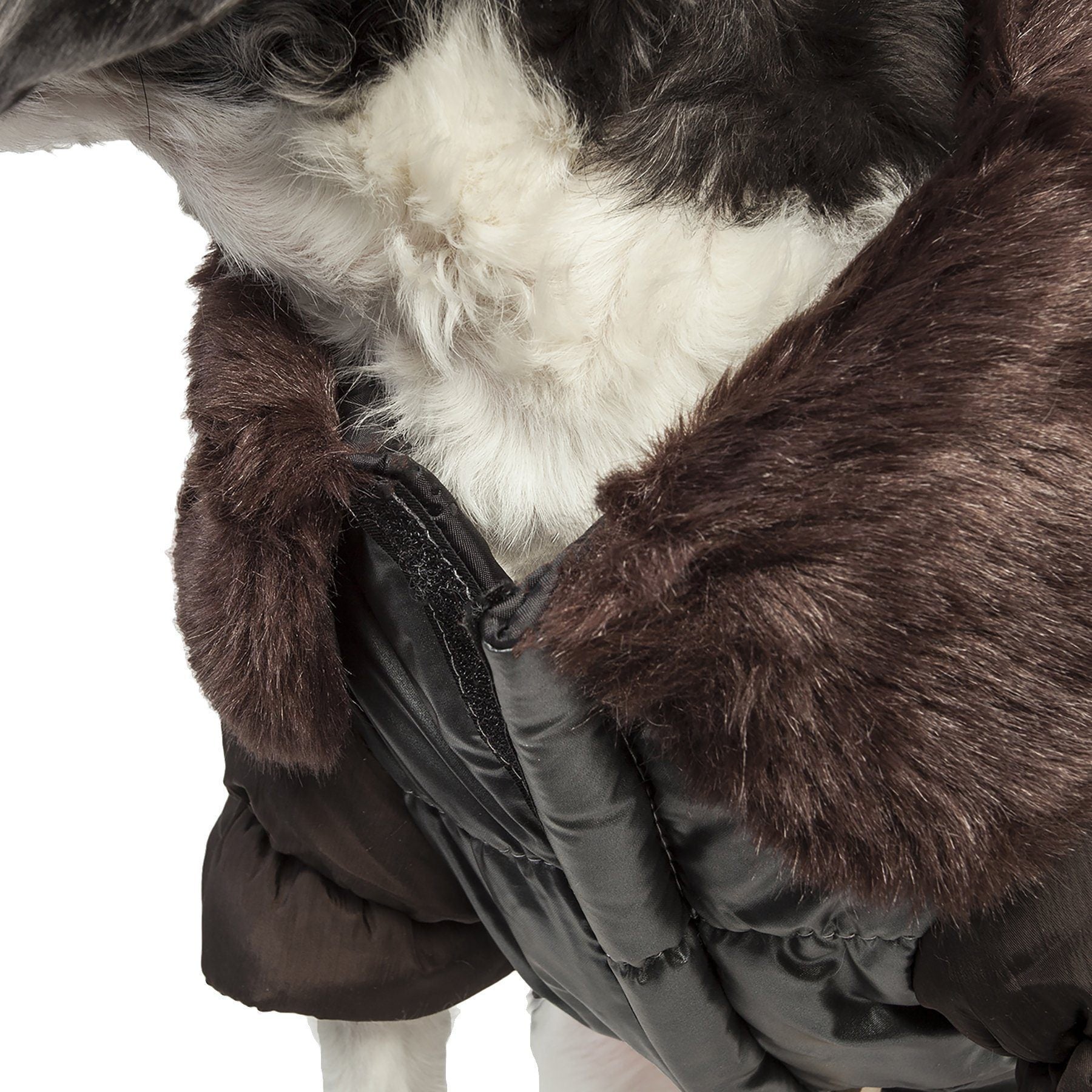 Track-Collared Metallic Ultra Fur 3M Insulated Dog Jacket