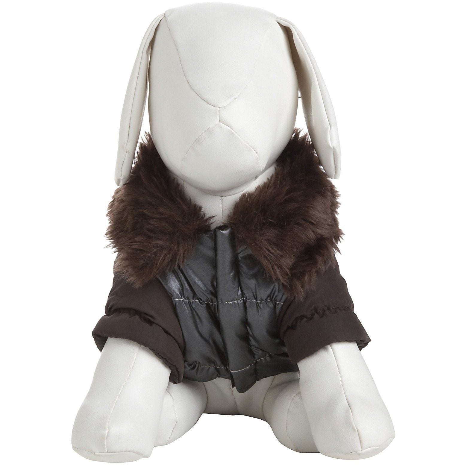 Track-Collared Metallic Ultra Fur 3M Insulated Dog Jacket