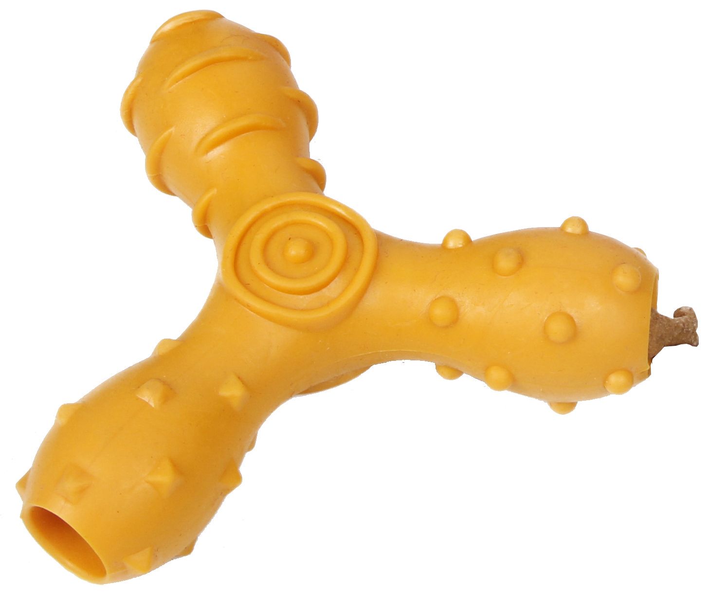 Tri-Chew Treat Dispensing and Chewing Interactive TPR Dog Toy