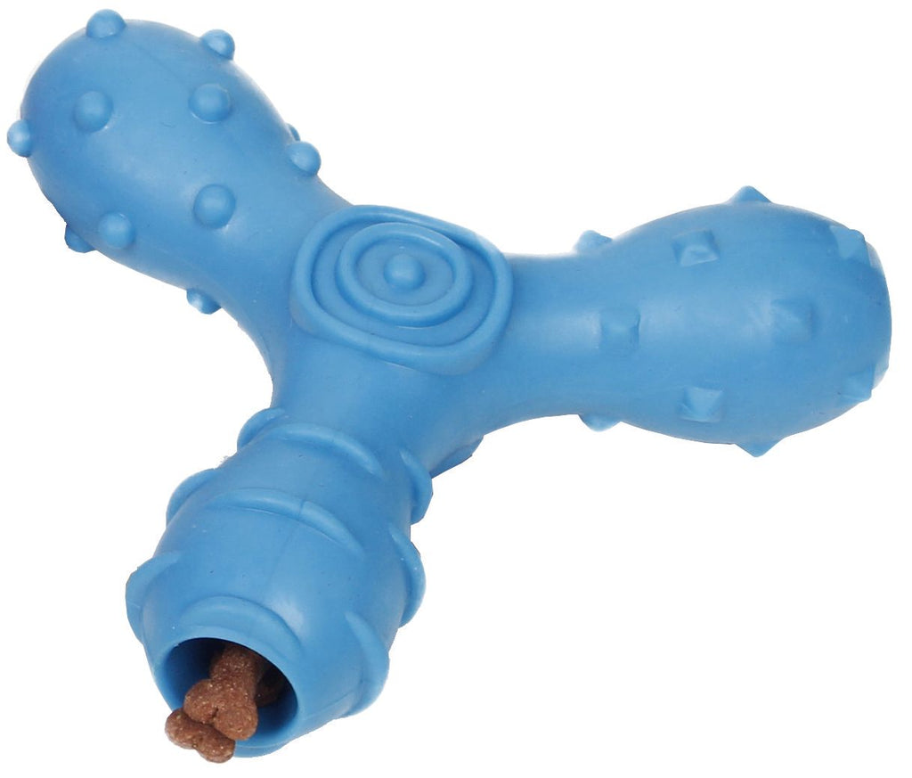 Tri-Chew Treat Dispensing and Chewing Interactive TPR Dog Toy