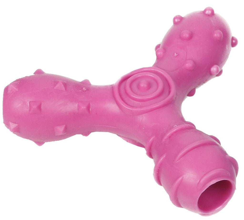 Tri-Chew Treat Dispensing and Chewing Interactive TPR Dog Toy