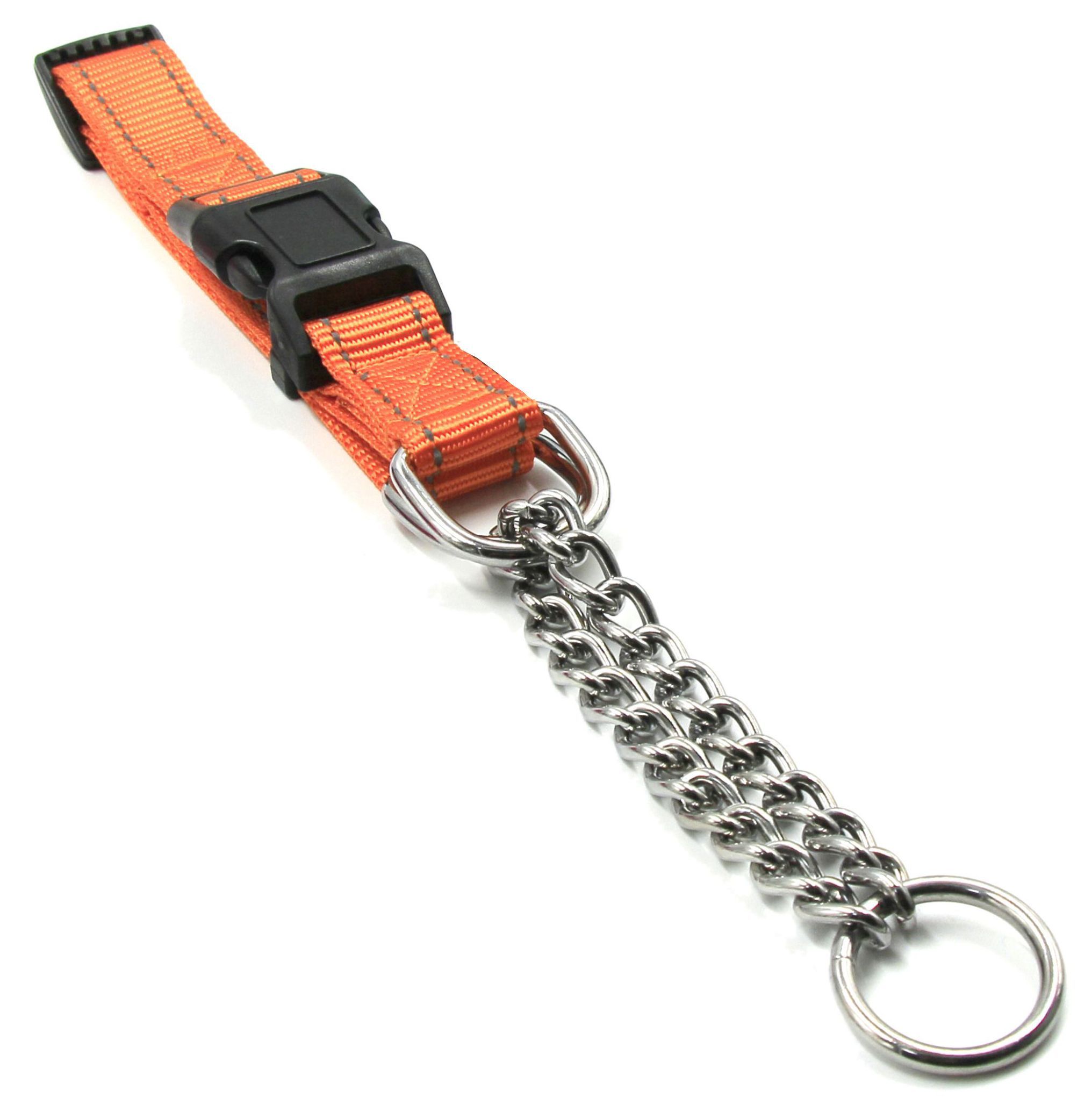 Tutor-Shield Martingale Safety and Training Chain Dog Collar