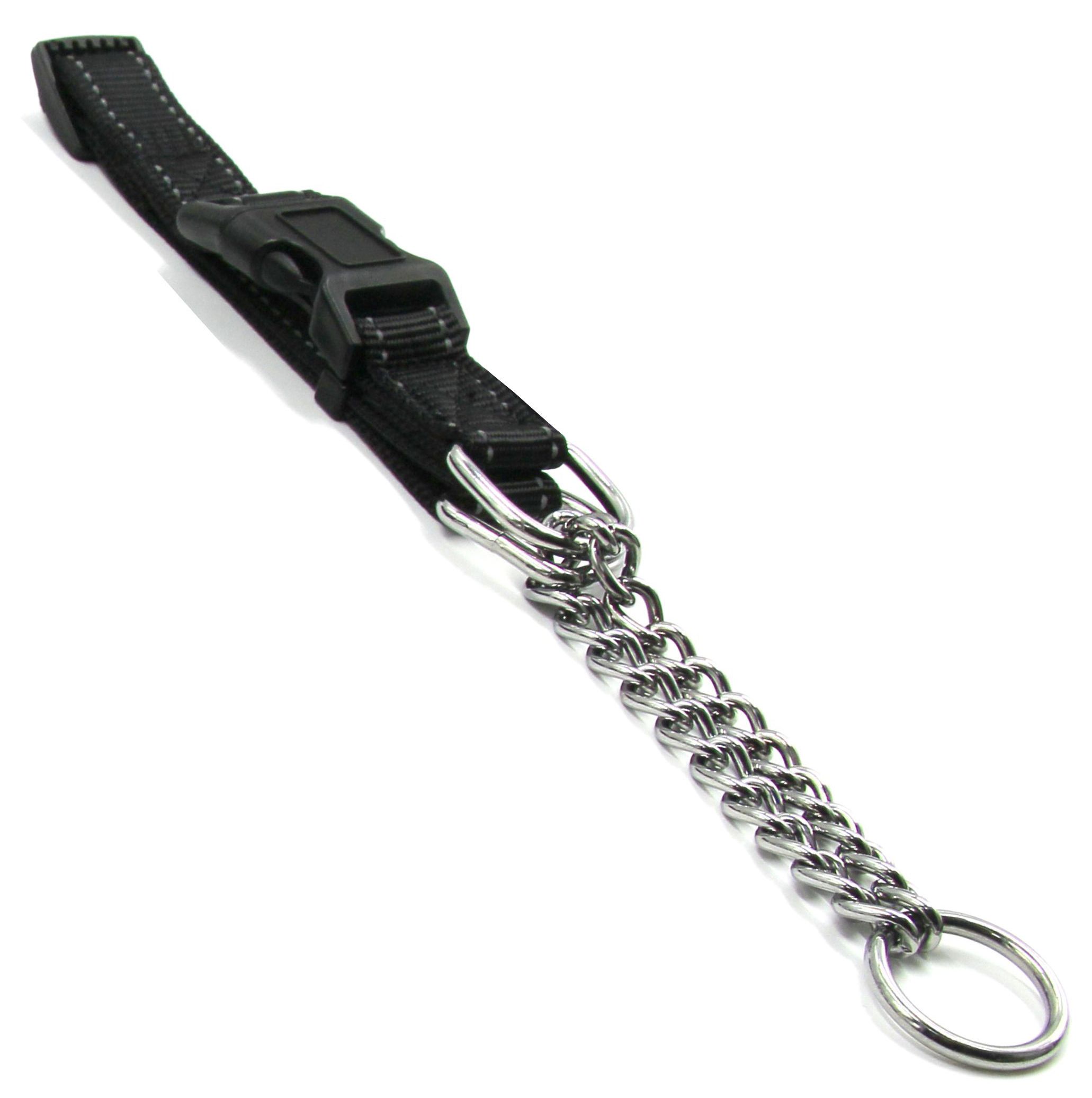 Tutor-Shield Martingale Safety and Training Chain Dog Collar