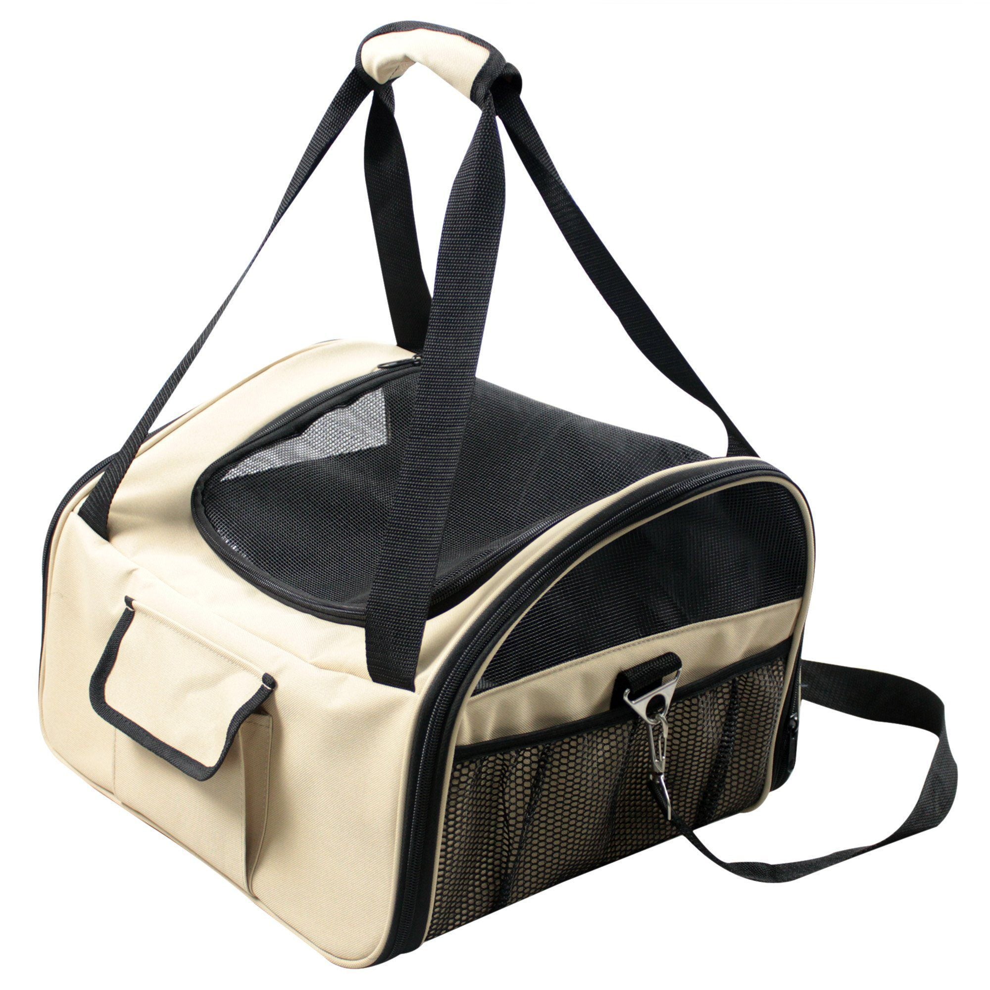 Ultra-Lock Collapsible Safety Travel Wire Folding Dog Car Seat Carrier