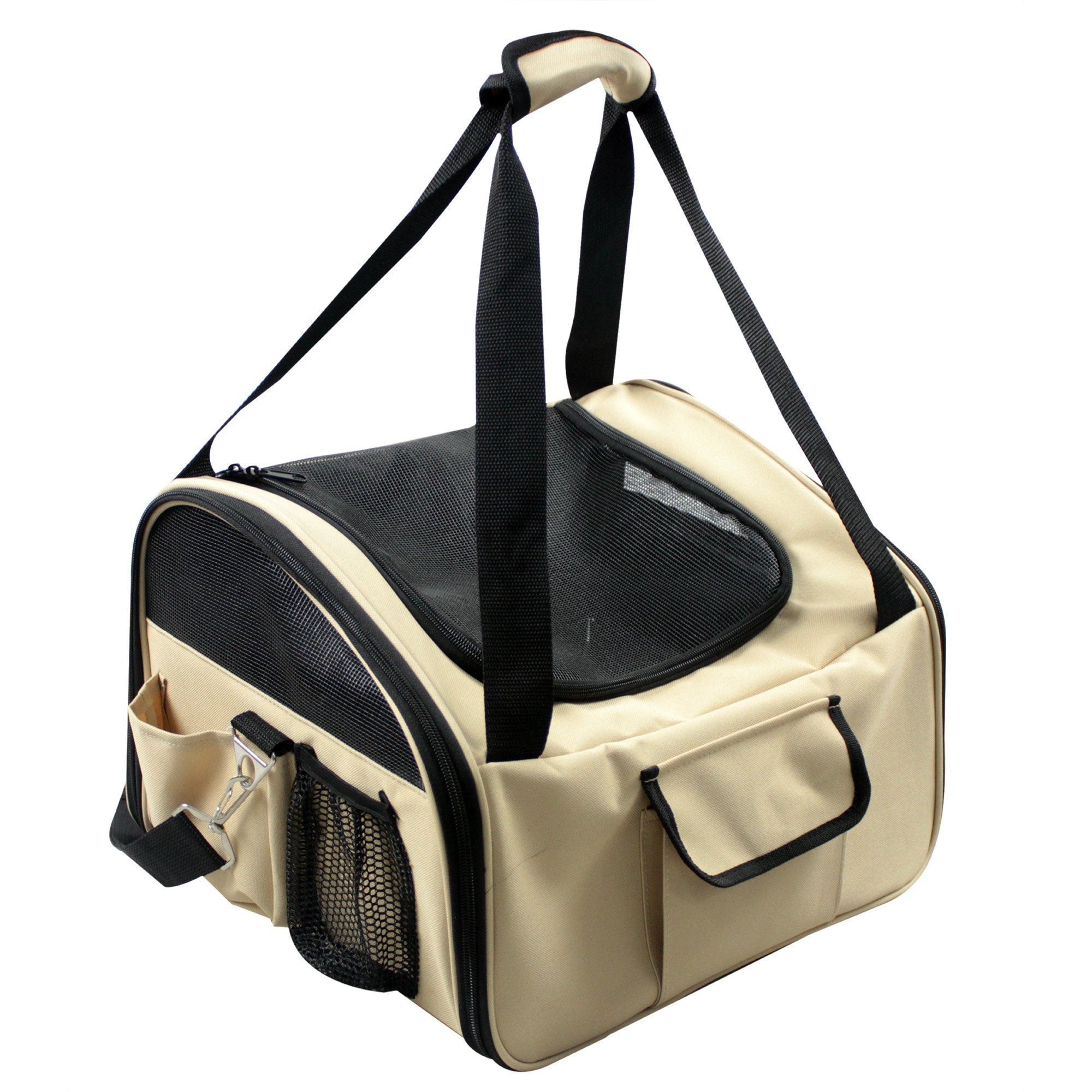 Ultra-Lock Collapsible Safety Travel Wire Folding Dog Car Seat Carrier